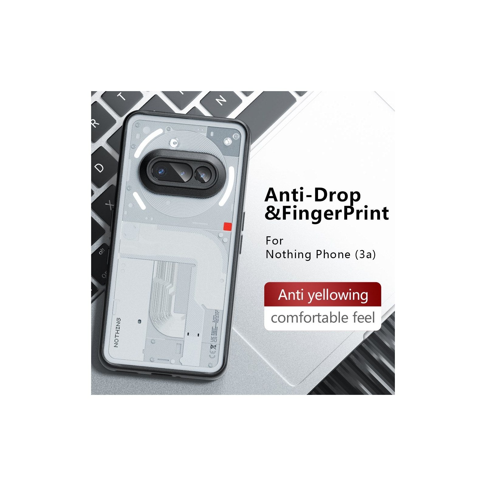 Clear Hard Case for Nothing Phone 3a