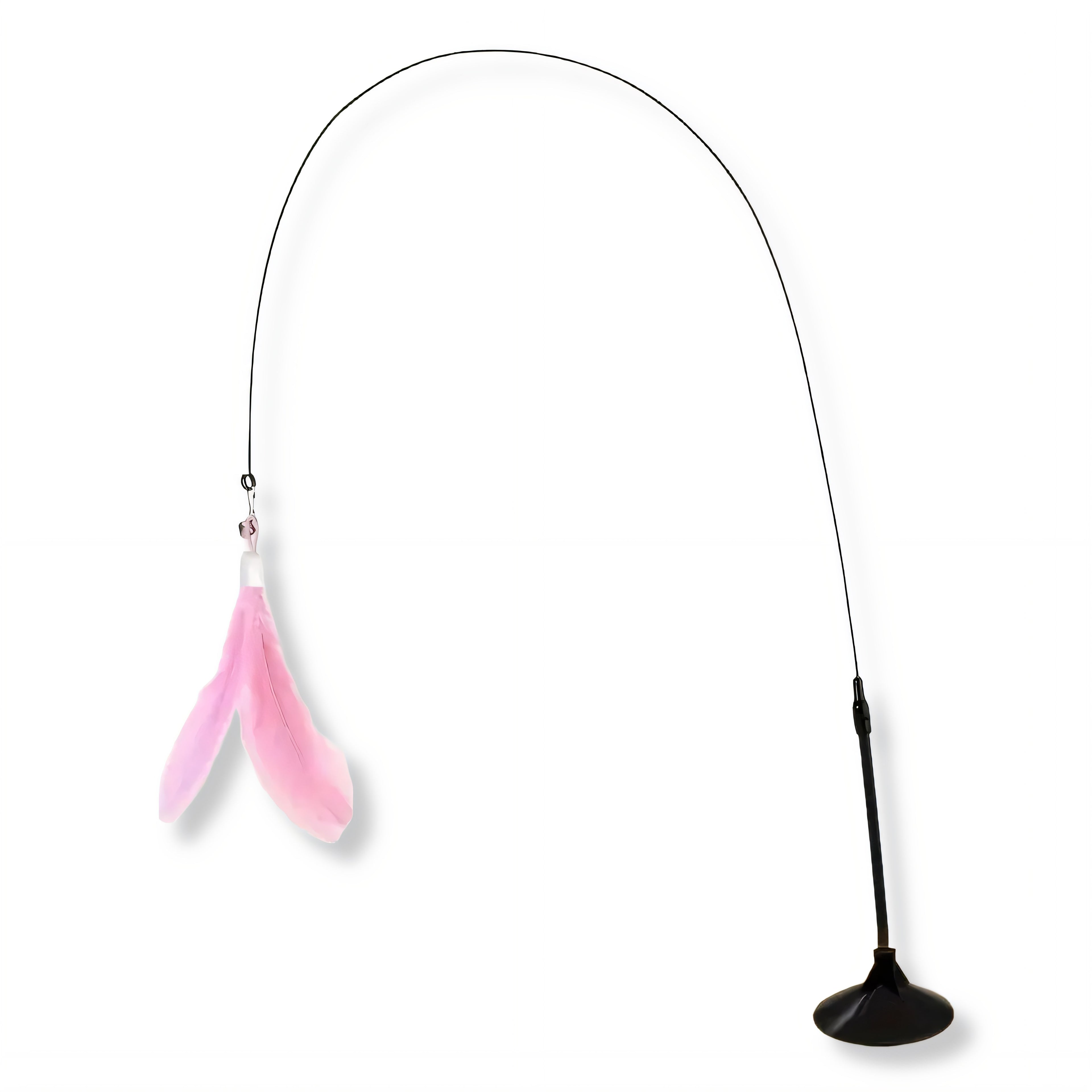 Cat Teaser Wand Toy with Bell & Feather