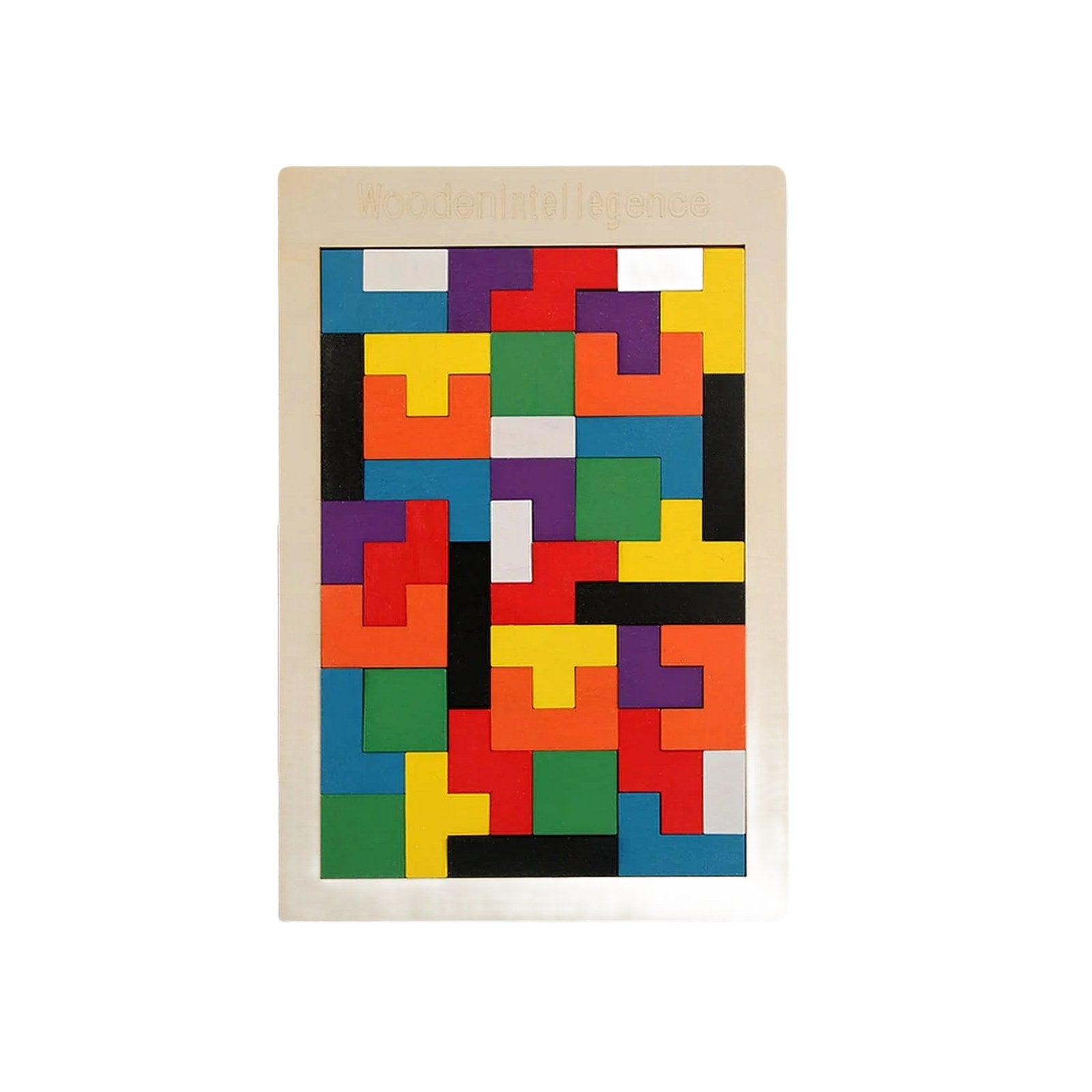 Colorful Wooden Tangram Puzzle Blocks Set