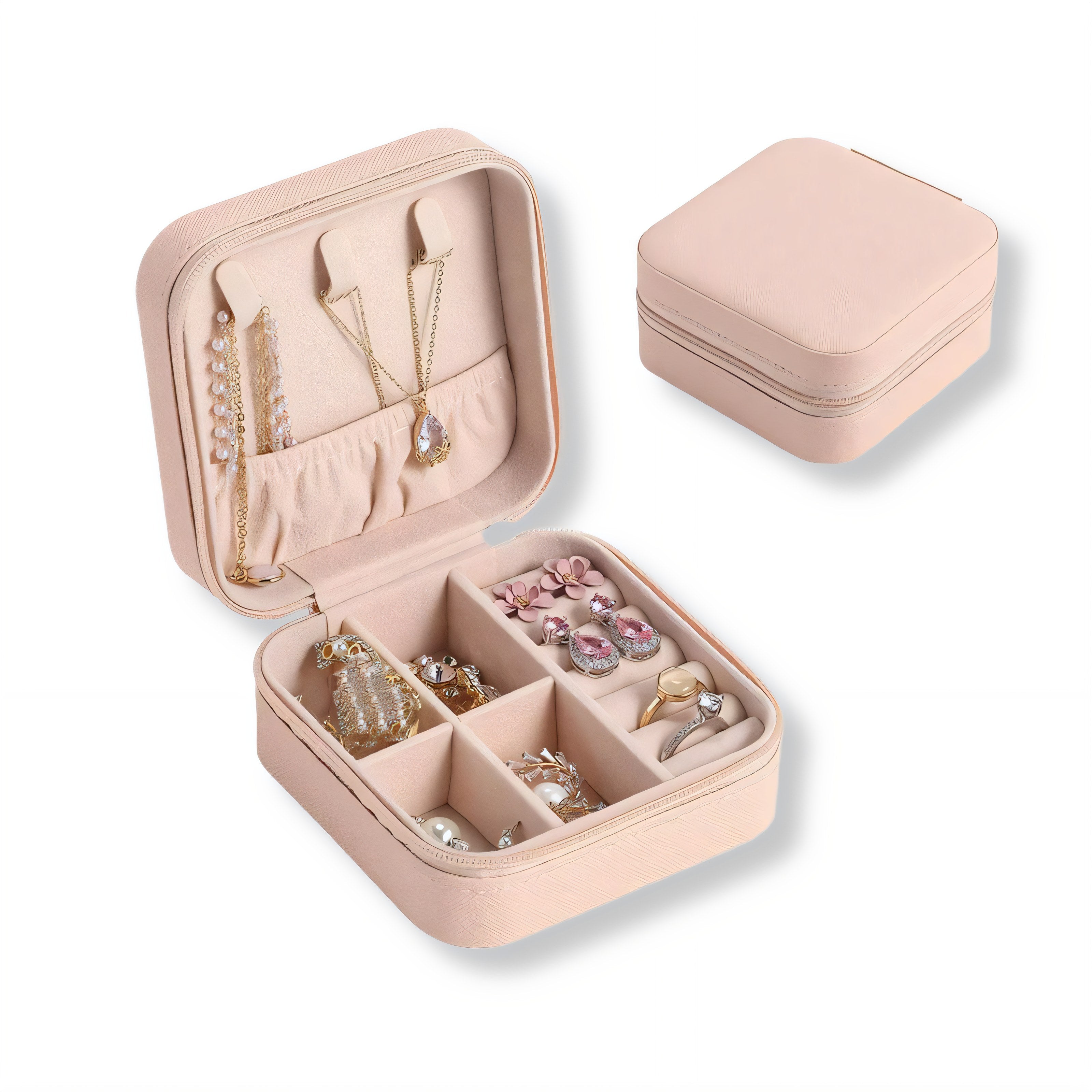 Jewelry Box Organizer with Necklace Storage