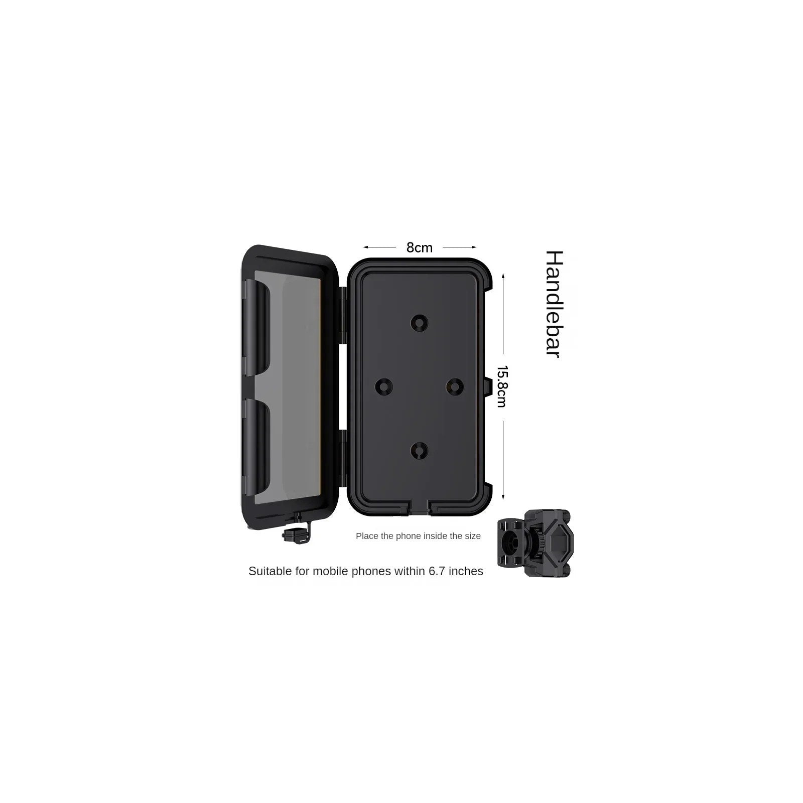 Waterproof Motorcycle Phone Holder Mount