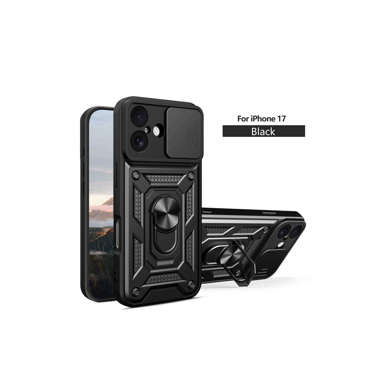 Shockproof Armor Phone Case with Camera Lens Guard