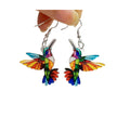 Acrylic Hummingbird Drop Earrings for Women