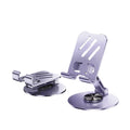 Rotating Phone Holder Stand, Foldable Metal Purple
