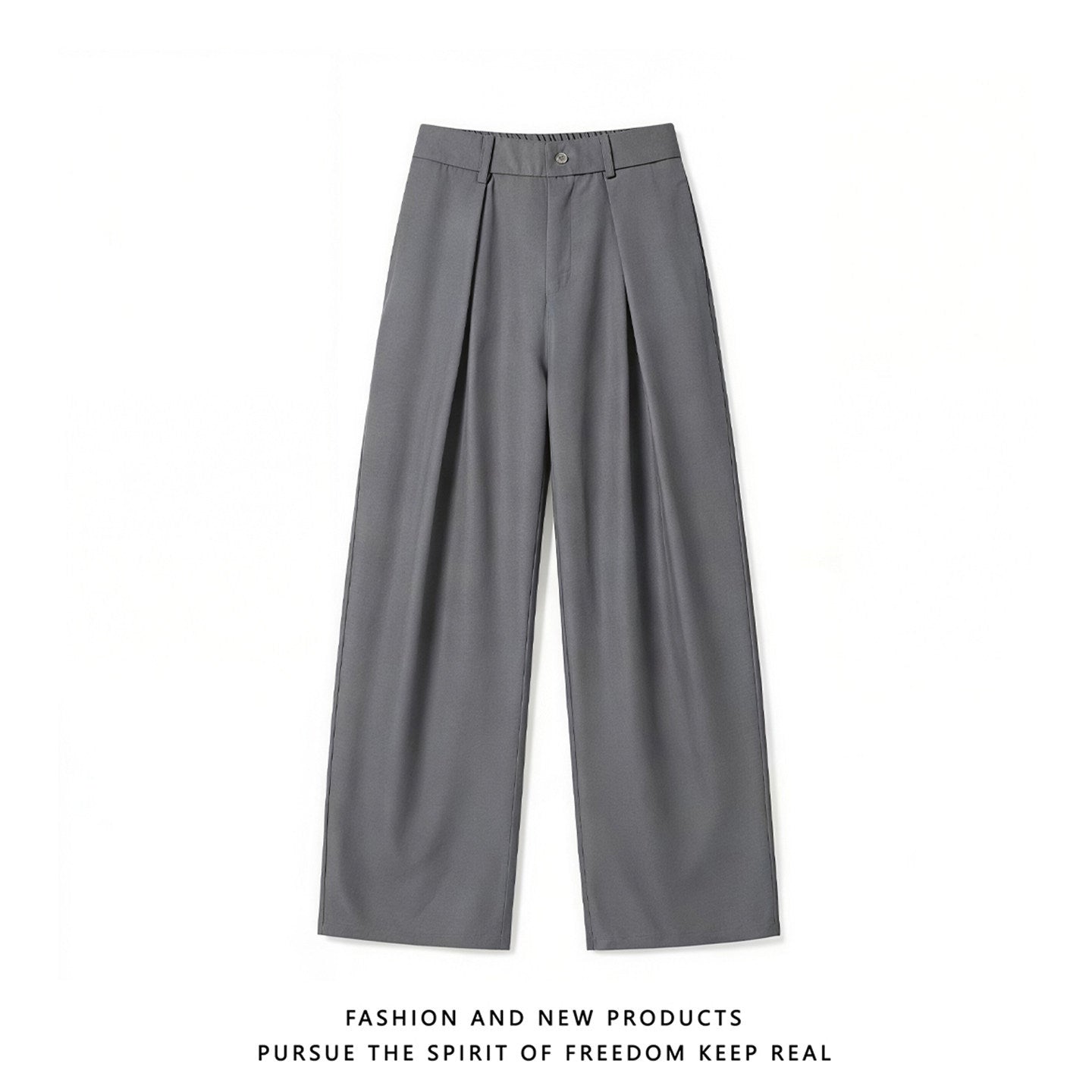 Men's Casual Pleated Trousers with 3D Texture