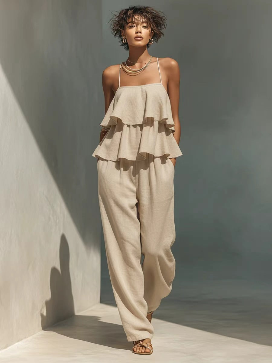 Women's Camisole & Pants Lounge Set – Cozy Comfort