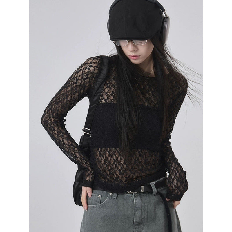 Y2K Bubble Cutout 3D Long-Sleeve Top