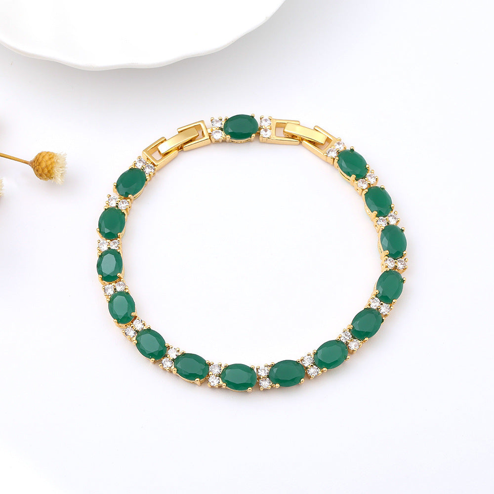 Crystal Zircon Bracelet – Elegant Summer Jewelry