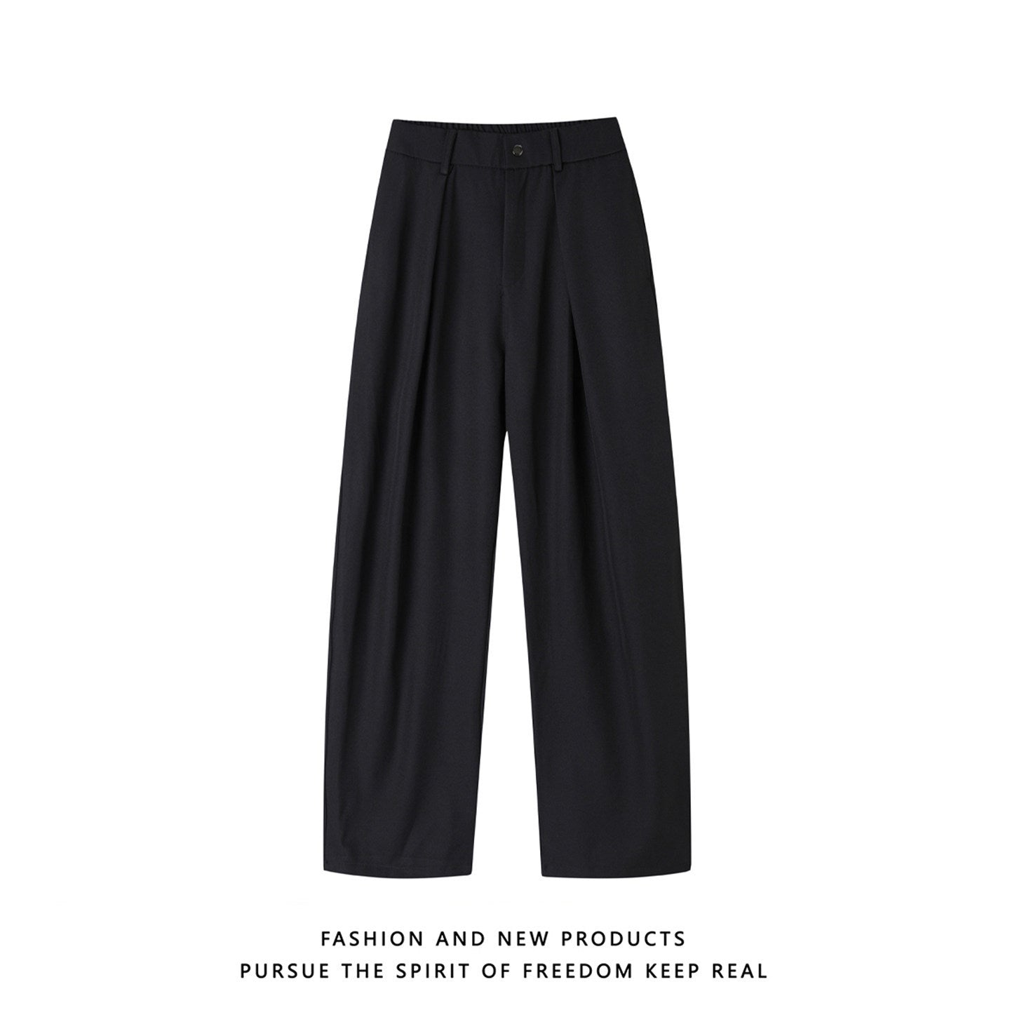 Men's Casual Pleated Trousers with 3D Texture