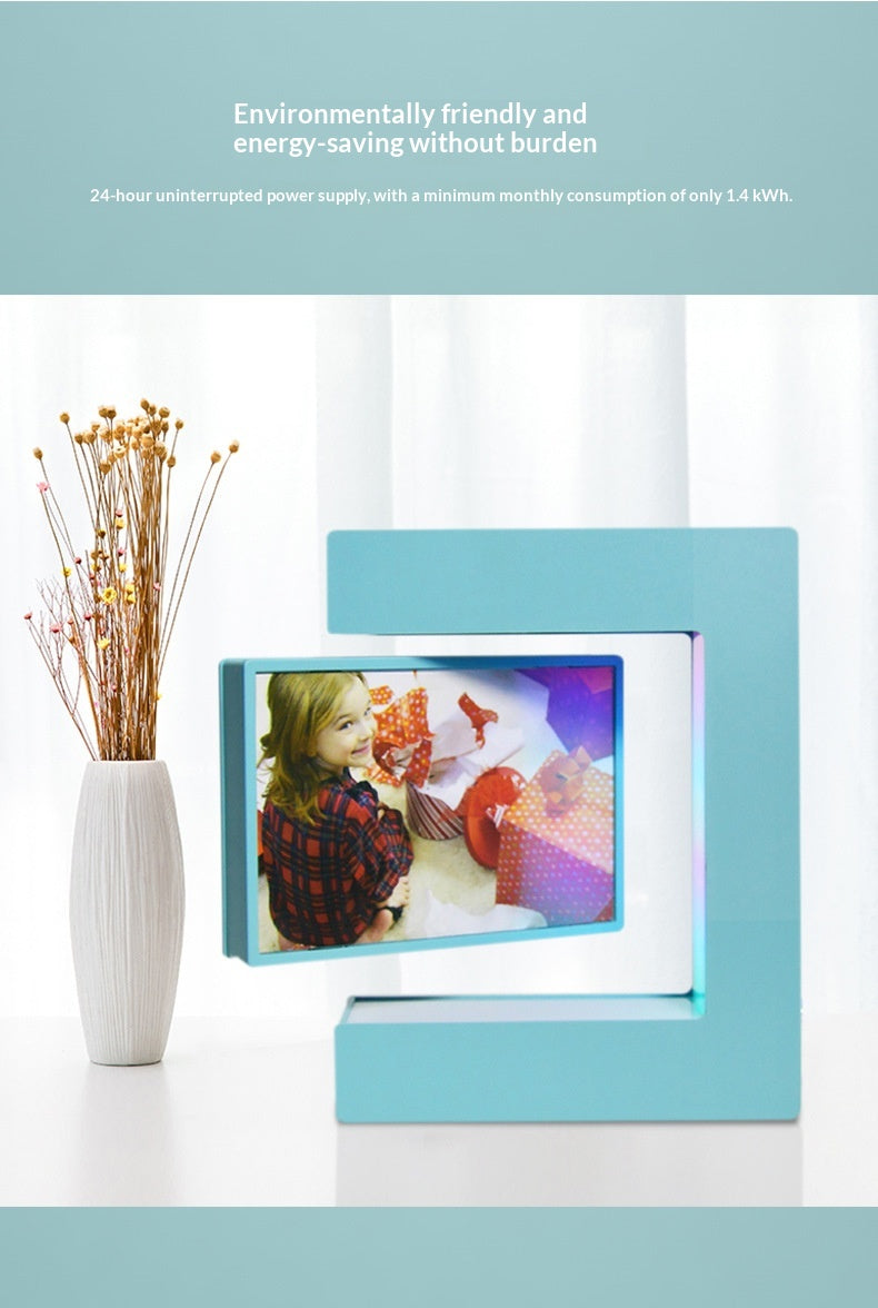 Magnetic Levitation Photo Frame with LED Lights