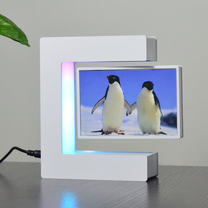 Magnetic Levitation Photo Frame with LED Lights