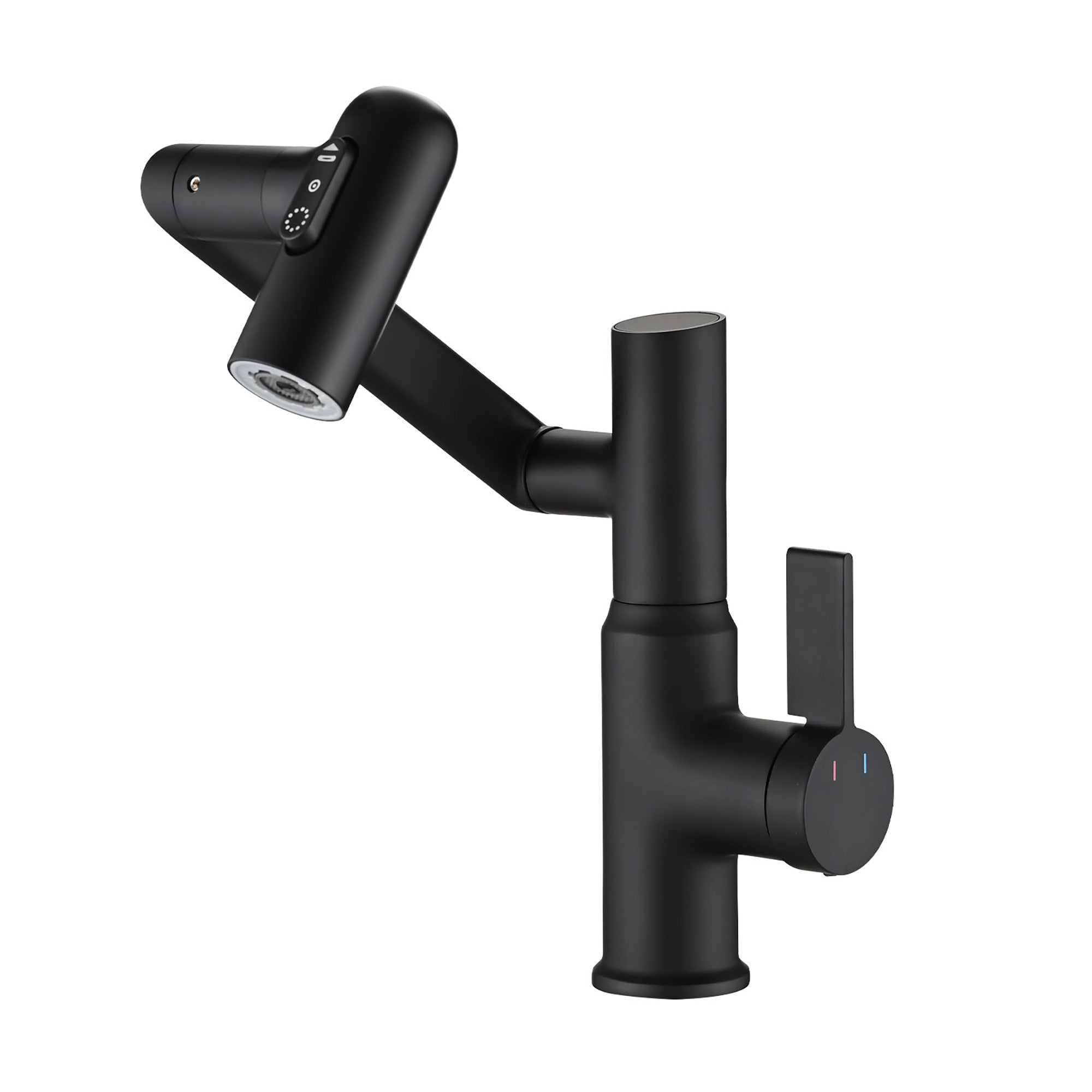 Bathroom Sink Faucet with Spray & Temperature Display