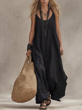 Women's Solid Casual Vintage Dress – Timeless Style