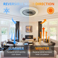 23 Inch LED Enclosed Ceiling Fan with RGB Lights