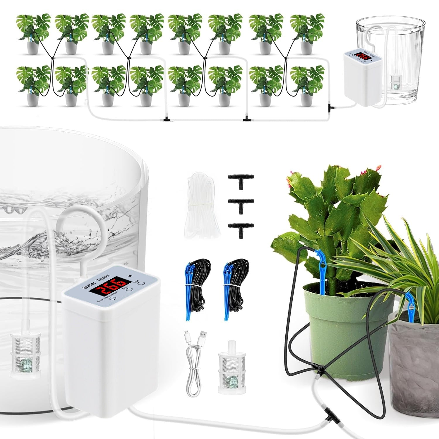 smart automatic plant watering timer