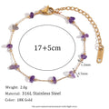 Natural Pebble Handmade Bracelet - Beaded Stone