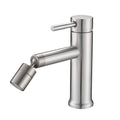 Brushed Nickel Bathroom Faucet 360 Rotating Aerator