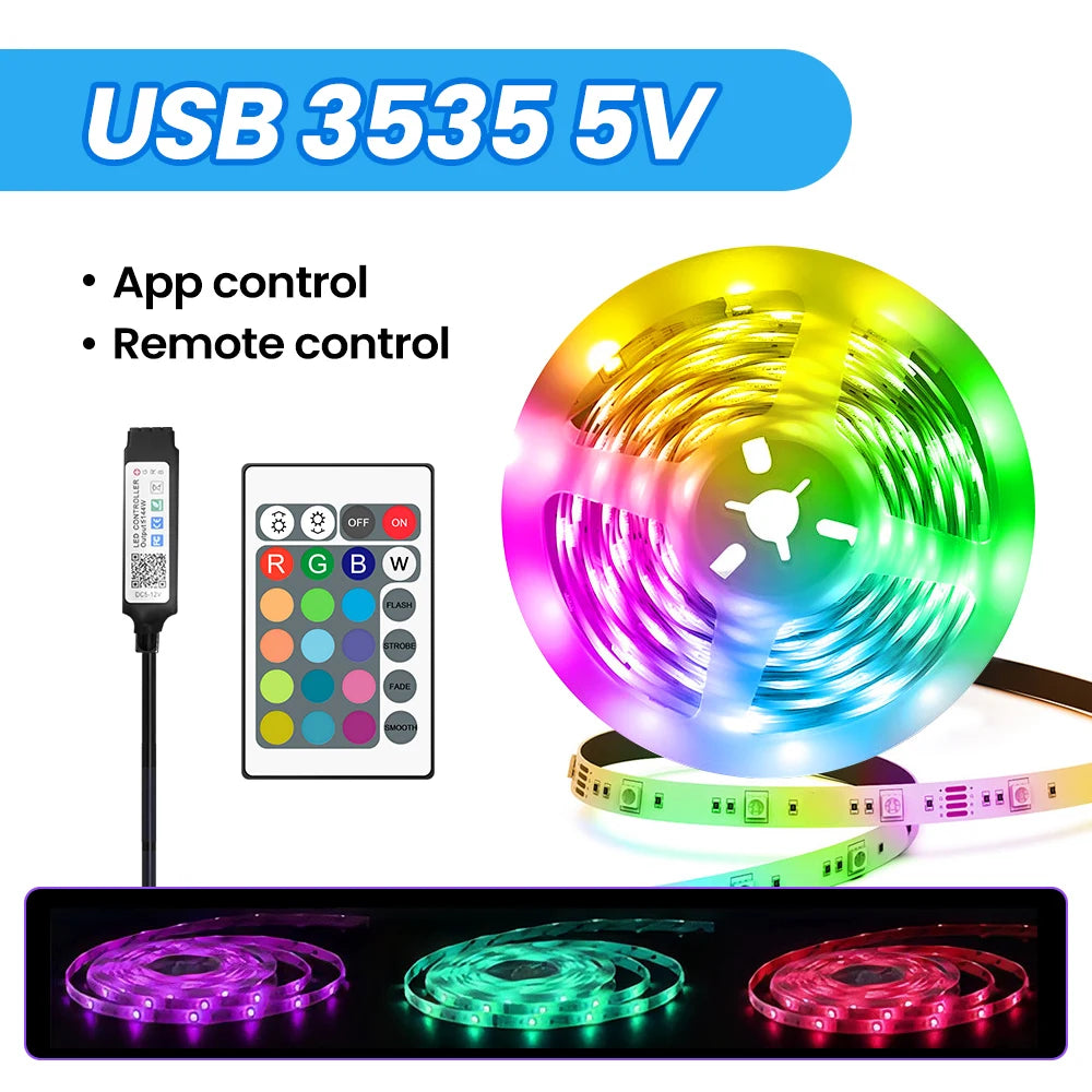 Smart LED Light Strip 24V RGB Color Changing