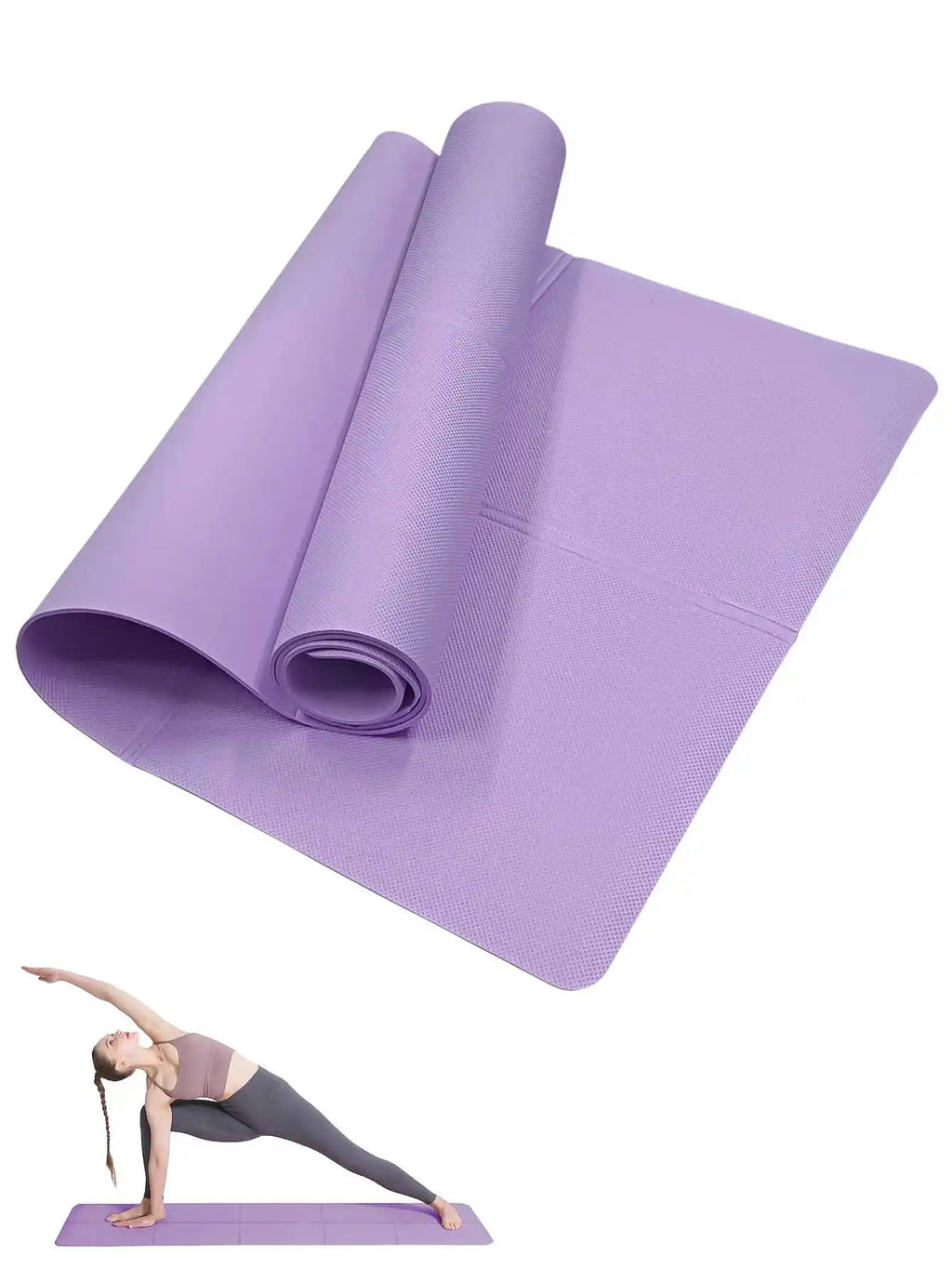 Yoga Mat Non-Slip Exercise Fitness Pad 6mm