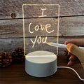 LED Message Board Night Light with USB Charging