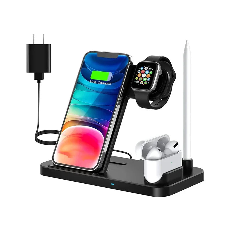 4-in-1 Wireless Charging Station for Multiple Devices