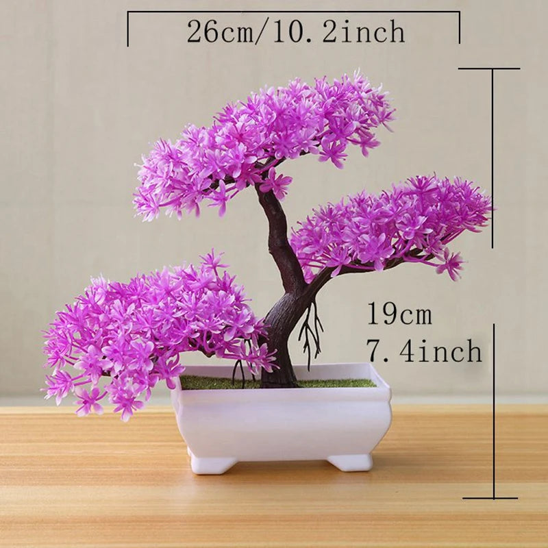 Artificial Bonsai Tree Potted Plant Home Decor