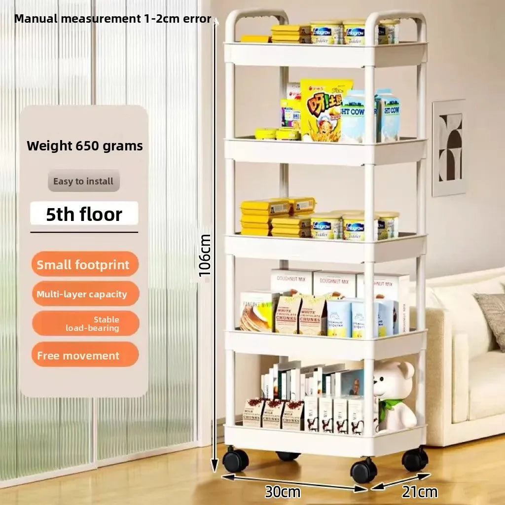 5-Tier Rotating Kitchen Storage Rack