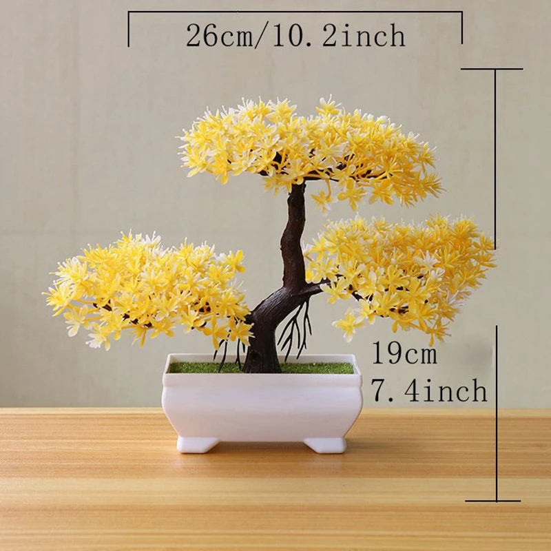 Artificial Bonsai Tree Potted Plant Home Decor
