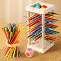 Pizza Tower Dice & Stick Game – Parent-Child Interactive Toy