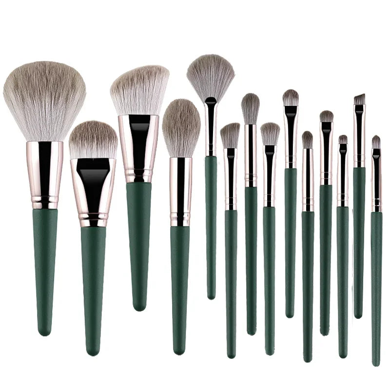 14-Piece Makeup Brush Set Soft Fluffy Cosmetic Tools