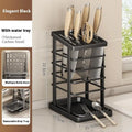 Multi-Function Dish Rack with Knife Holder & Drain Tray