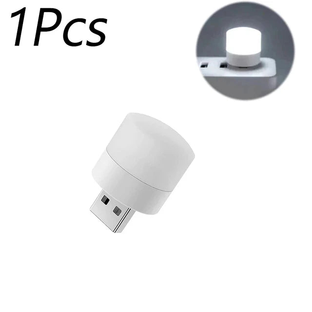 USB Night Light Mini LED Reading Lamp 10-Pack