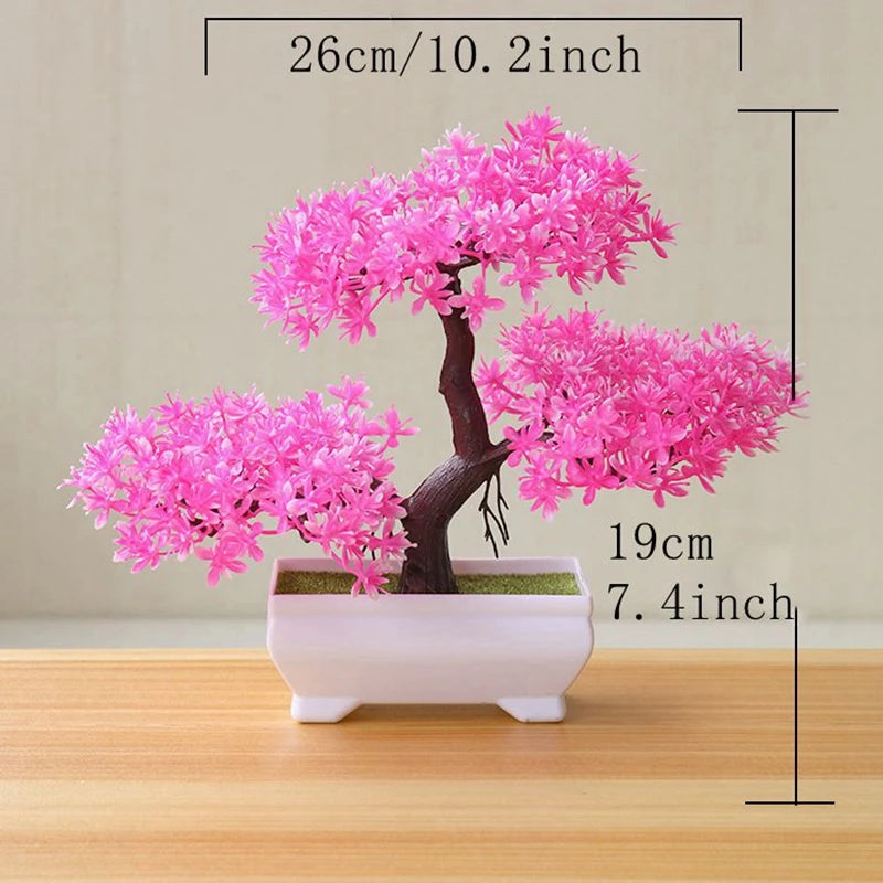 Artificial Bonsai Tree Potted Plant Home Decor
