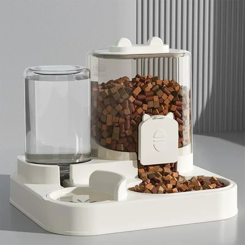 Automatic Pet Feeder & Water Dispenser Bowl