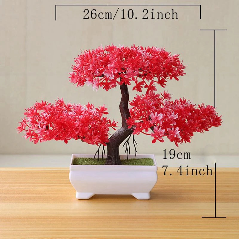 Artificial Bonsai Tree Potted Plant Home Decor