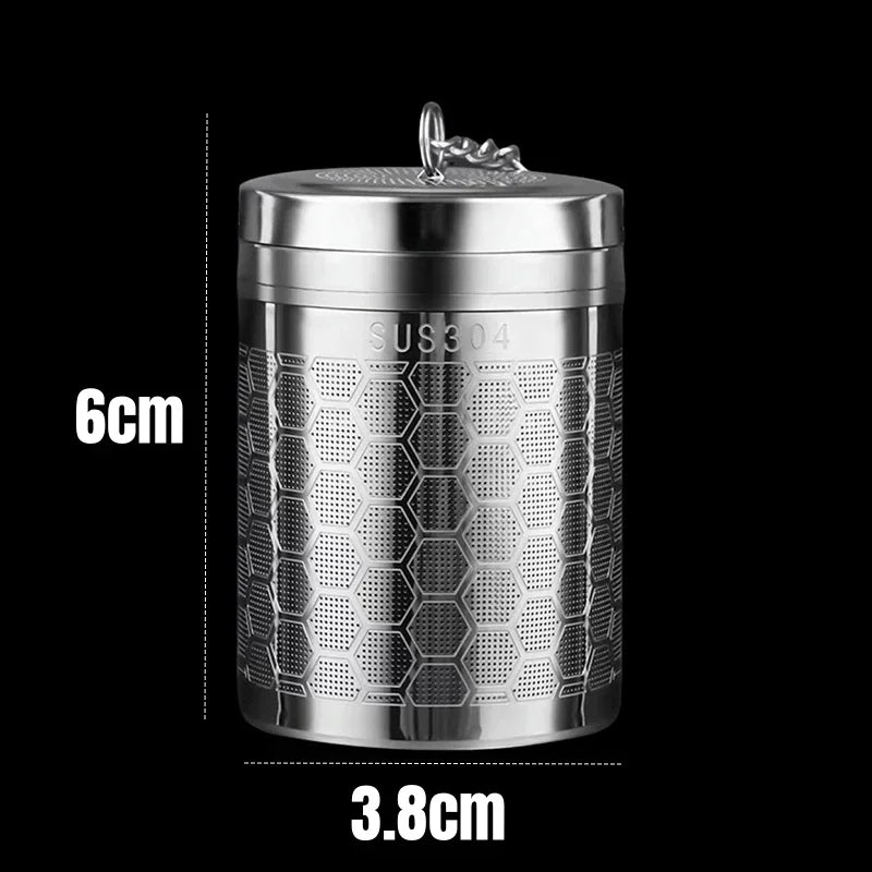 Stainless Steel Tea Strainer with Dish