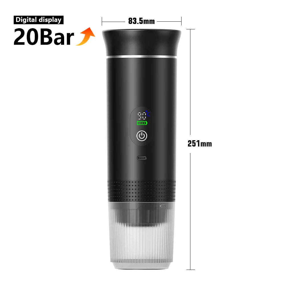 Portable Wireless Electric Espresso Coffee Maker