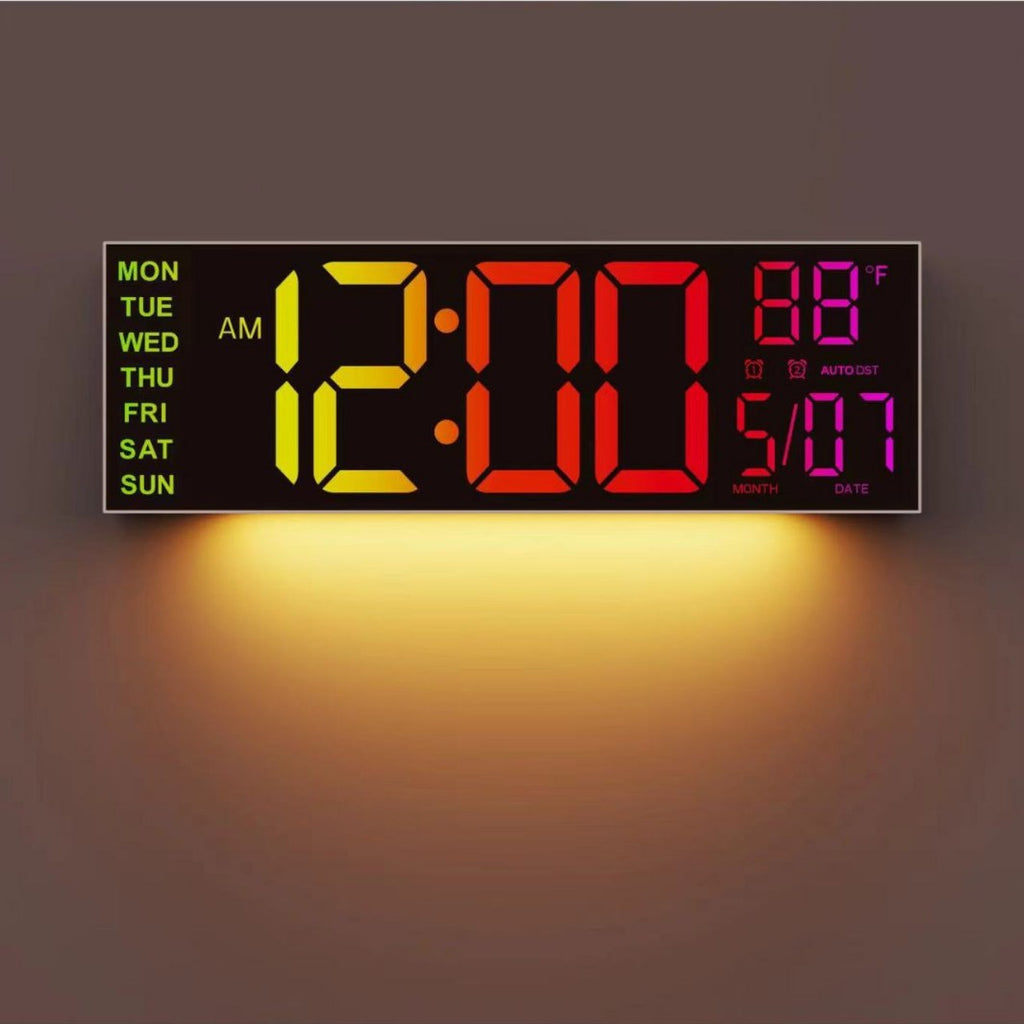 16-Inch Large LED Display Clock with USB - Apex Goods Co