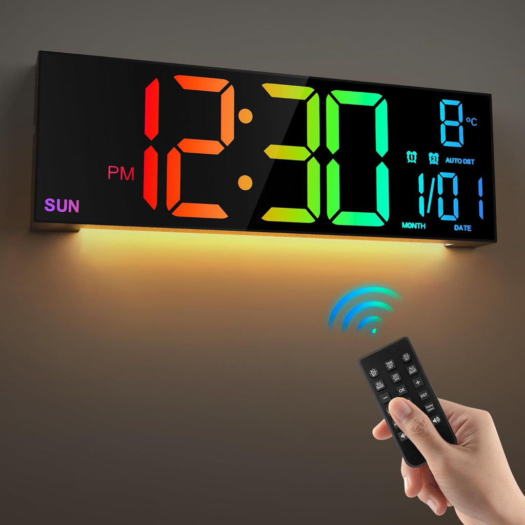 16-Inch Large LED Display Clock with USB - Apex Goods Co