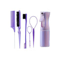 6-Piece Hair Styling Brush Set with Spray Bottle - Apex Goods Co
