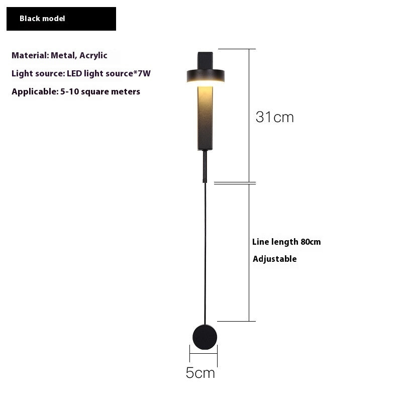Bedside Wall Lamp for Bedroom & Living Room - Apex Goods Co