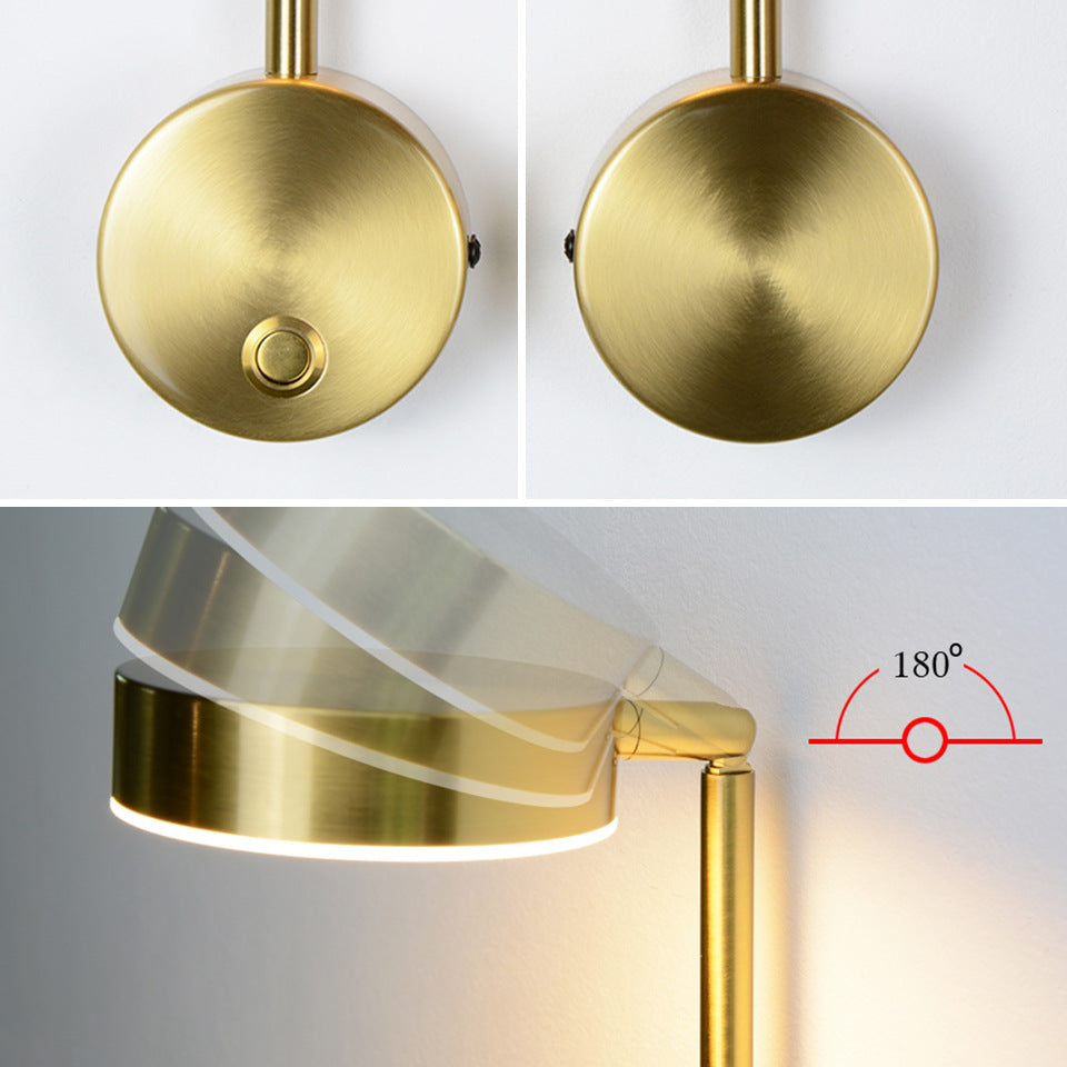 Bedside Wall Lamp with Rotary Switch Control - Apex Goods Co