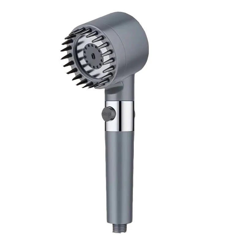 High-Pressure 3-Mode Shower Head with Massage Brush - Apex Goods Co