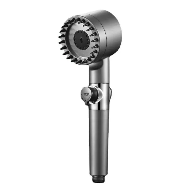 High-Pressure 3-Mode Shower Head with Massage Brush - Apex Goods Co
