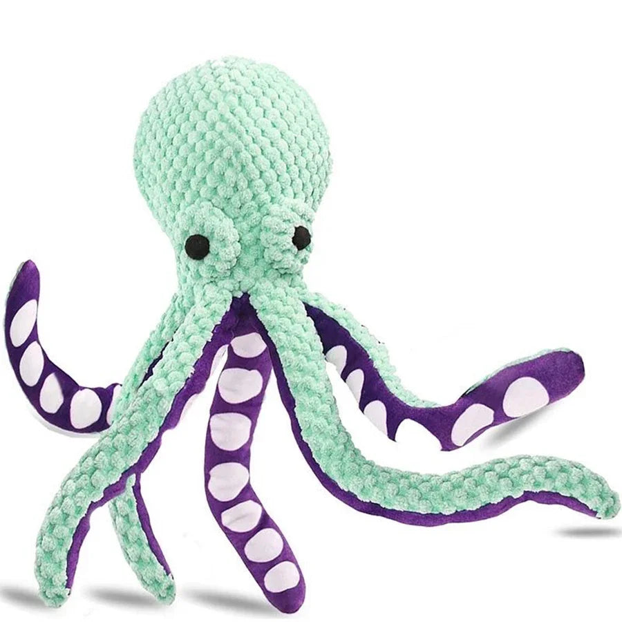 Interactive Plush Octopus Dog Toy with Sound - Apex Goods Co