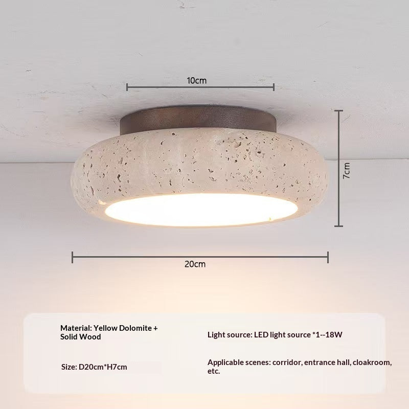 Japanese-Style LED Ceiling Light, 20cm Warm Glow - Apex Goods Co