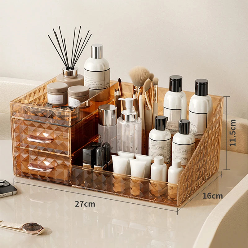 Large Capacity Makeup Organizer with Drawers - Apex Goods Co