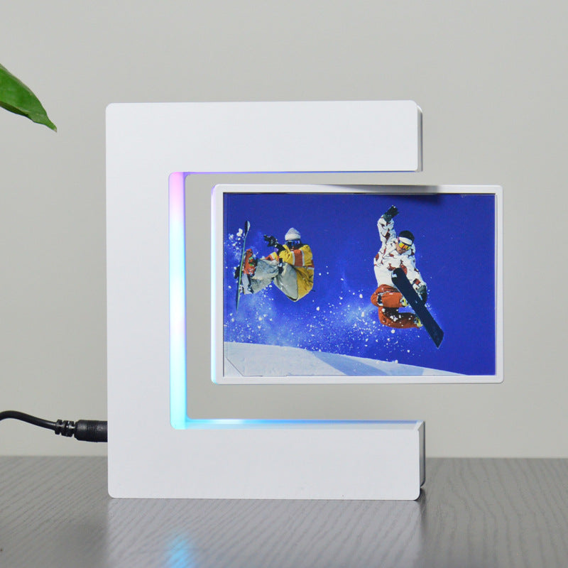Magnetic Levitation Photo Frame with LED Lights - Apex Goods Co