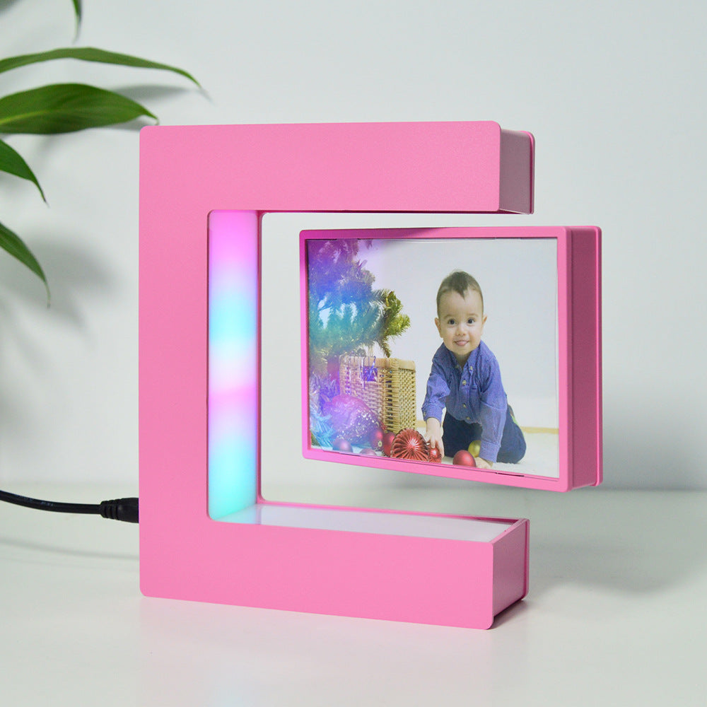 Magnetic Levitation Photo Frame with LED Lights - Apex Goods Co