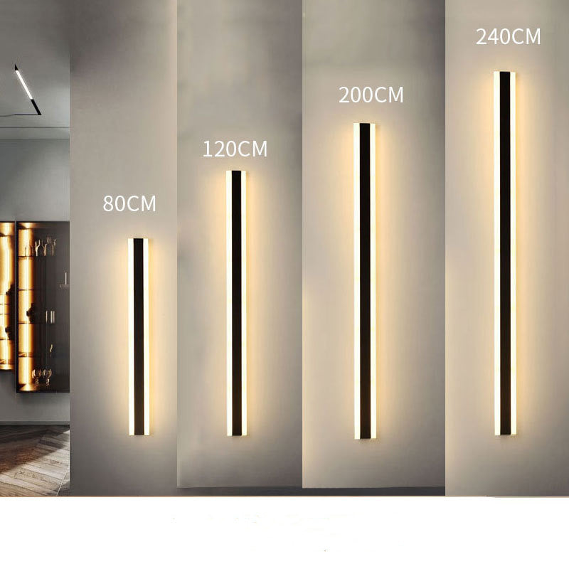 Minimalist Long LED Wall Lamp – Modern Linear Light - Apex Goods Co